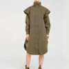 BRGN Tyfon Green Tweed Coat