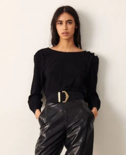 Ba&sh Marty Black Top