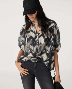 Ba&sh Alabama Black Shirt