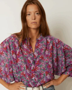 Ba&sh Amedee Violet Shirt