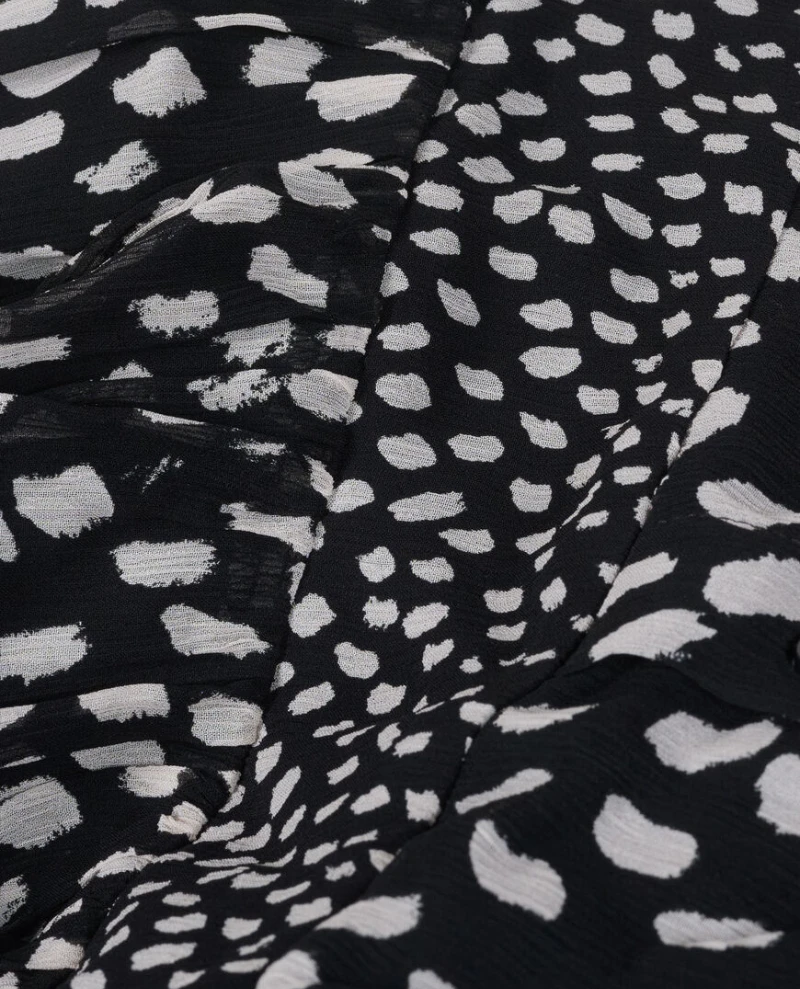 Ba&sh Bianca Black Spotty Midi Dress - Image 6