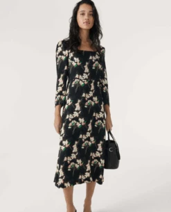 Ba&sh Elonor Noir Dress