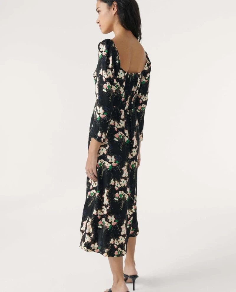 Ba&sh Elonor Noir Dress - Image 3