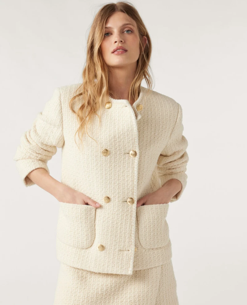 Ba&sh Joe Cream Jacket