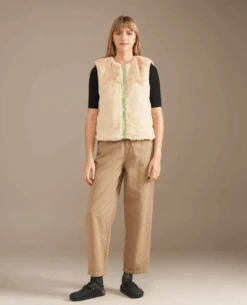 Bellerose Less Check Brown Reversible Gilet