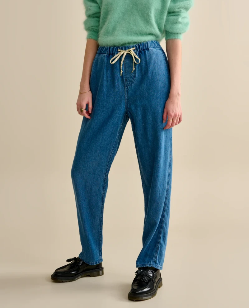 Bellerose Pizzy Vintage Blue Trouser - Image 3