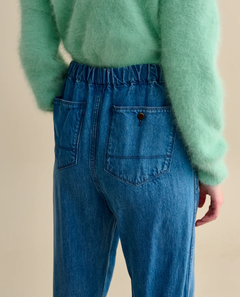 Bellerose Pizzy Vintage Blue Trouser - Image 4