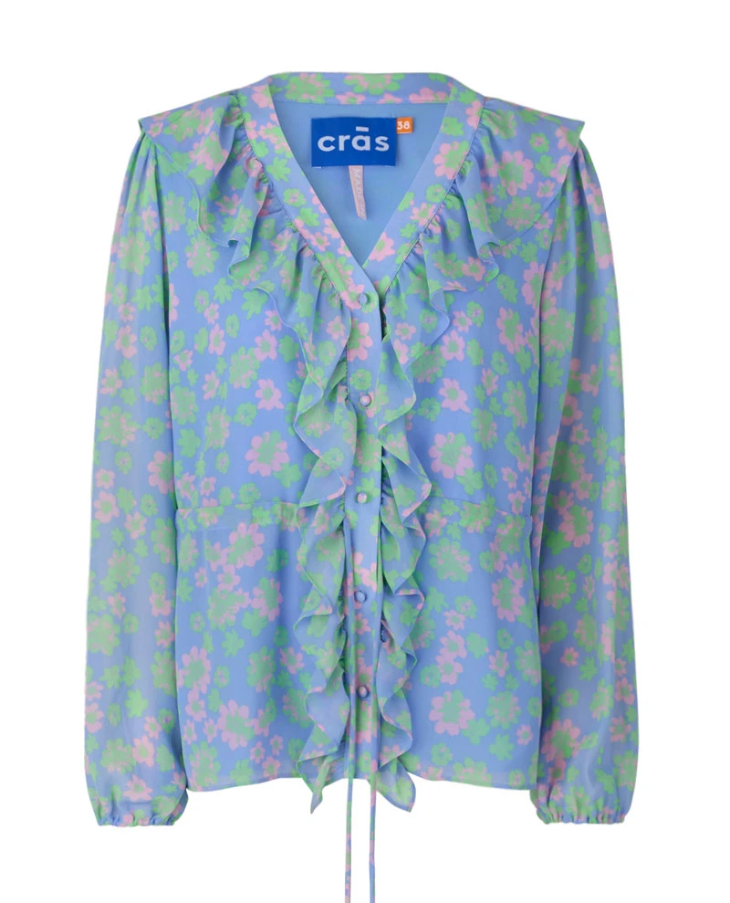 Cras Bex Anemone Blue Shirt - Image 2