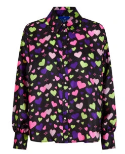 Cras Gina Multi Logo Hearts Shirt