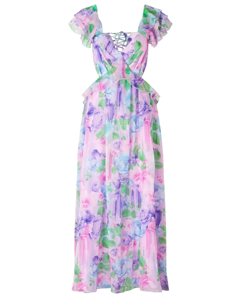 Cras Biancacras Lilac Spray Dress - Image 2