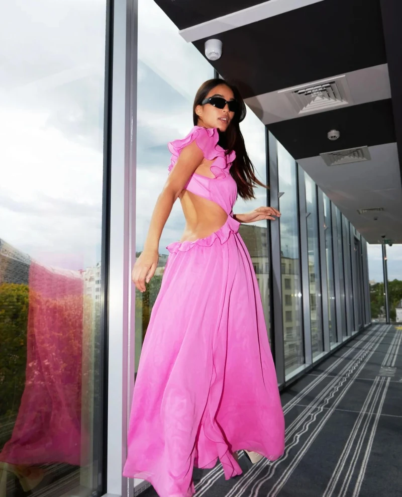 Cras Biancacras Neon Pink Dress - Image 2