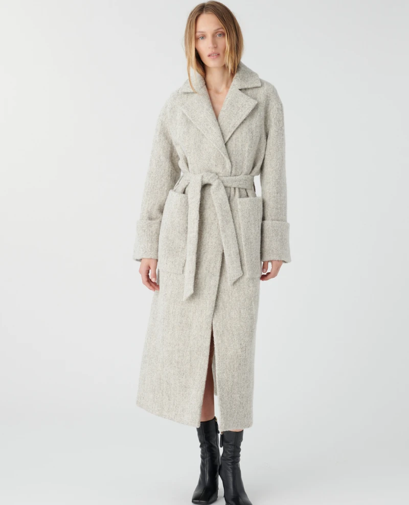 Dea Kudibal Clorrisa Alpaca Oyster Grey Coat