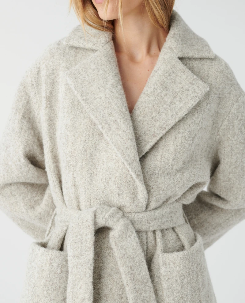 Dea Kudibal Clorrisa Alpaca Oyster Grey Coat - Image 2