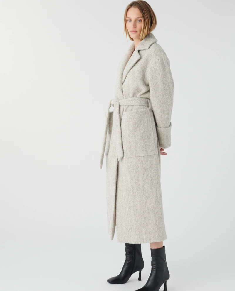 Dea Kudibal Clorrisa Alpaca Oyster Grey Coat - Image 3