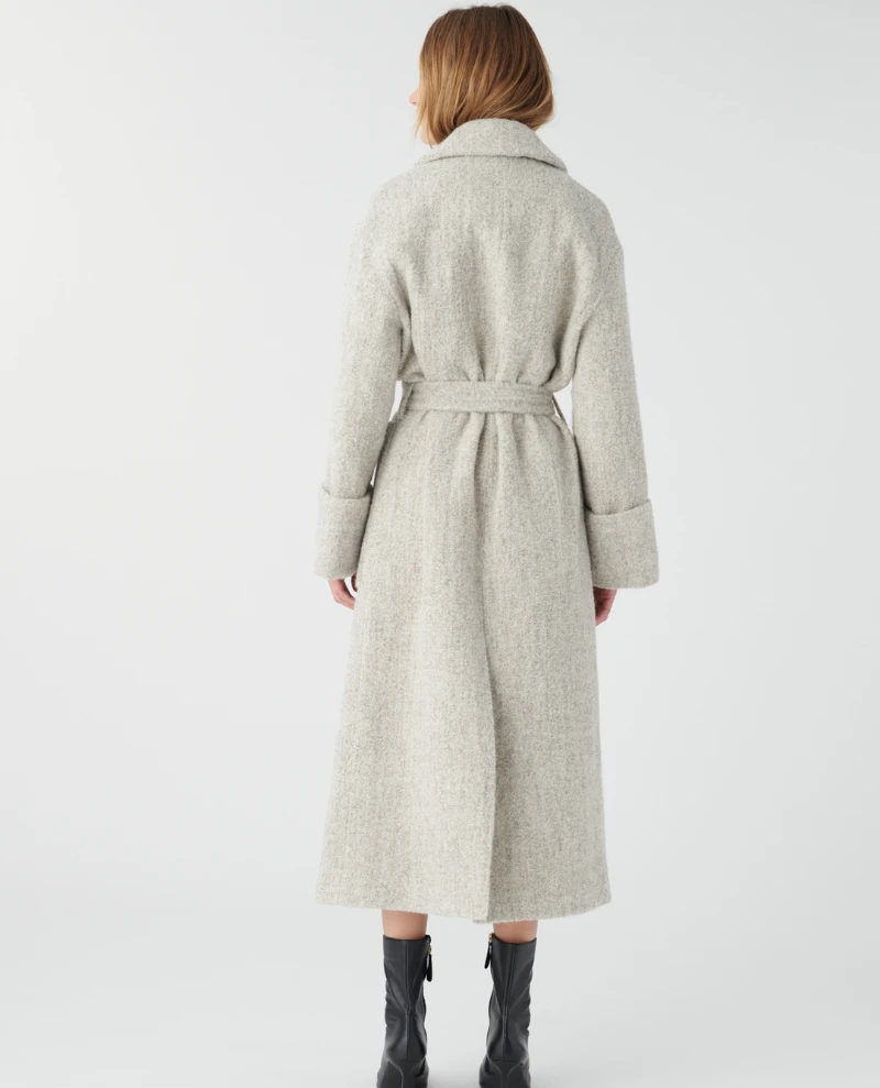 Dea Kudibal Clorrisa Alpaca Oyster Grey Coat - Image 4