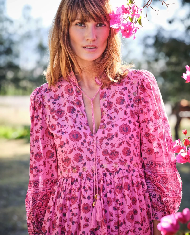 Dilli Grey Bianca Rani Pink Dress - Image 2