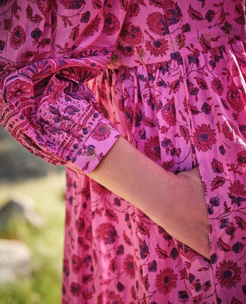 Dilli Grey Bianca Rani Pink Dress - Image 3