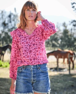 Dilli Grey Bianca Rani Pink Top