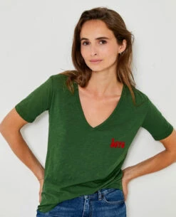 Five Jeans Green T-Shirt