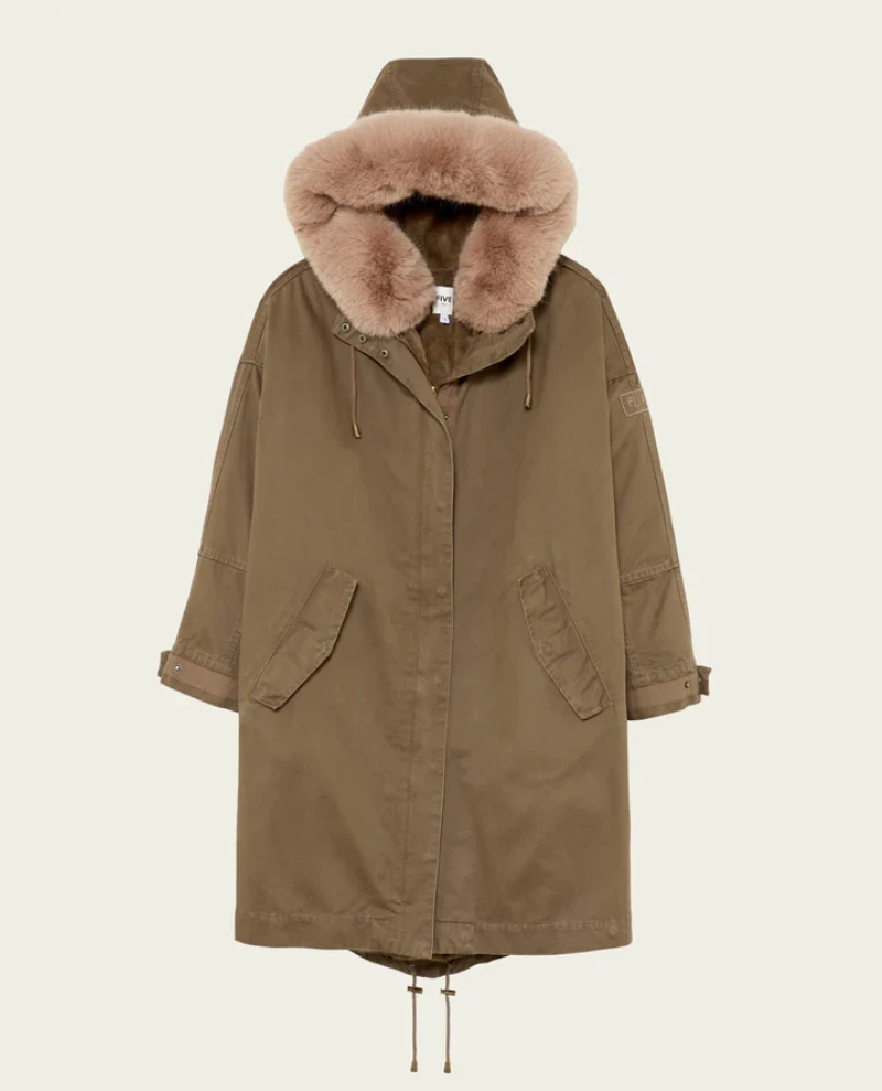 Five Alvia Khaki Parka Jacket