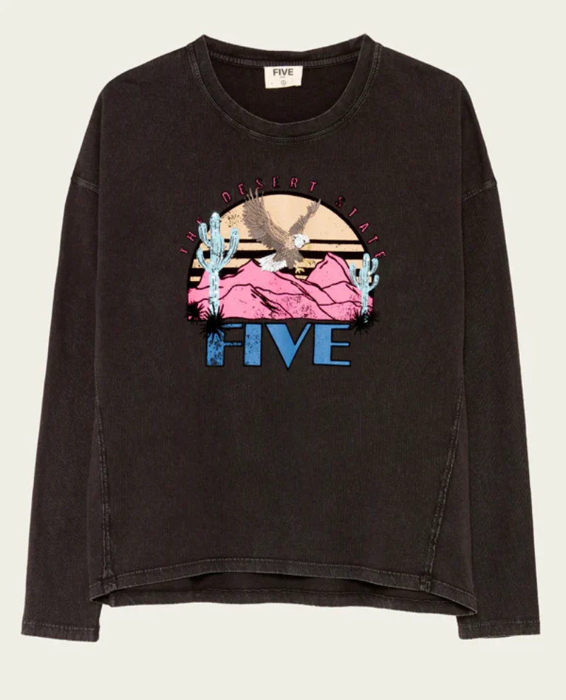 Five Long Sleeve Sour Acid Eagle T-Shirt - Image 2