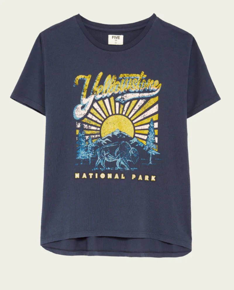 Five Navy Yellowstone Park T-Shirt - Image 2