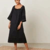 Hartford Ria Black Woven Dress