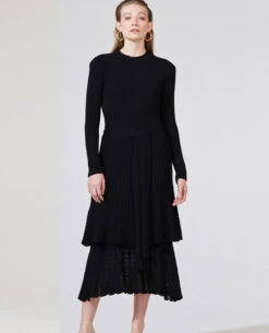 Hayley Menzies Virginia Ajore Black Knit Dress