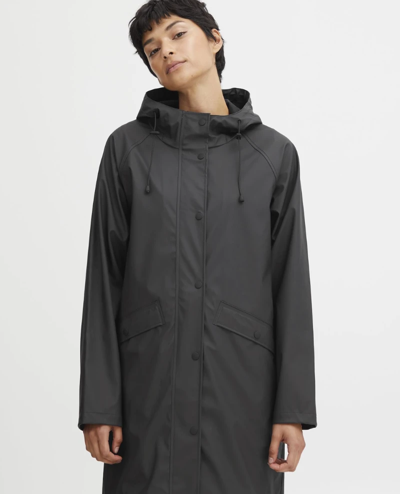 Ichi Tazi Black Rain Jacket - Image 2