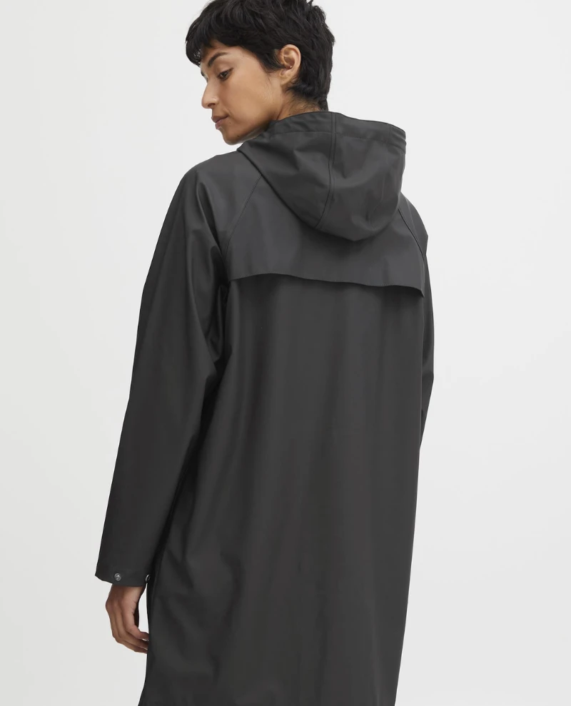 Ichi Tazi Black Rain Jacket - Image 3