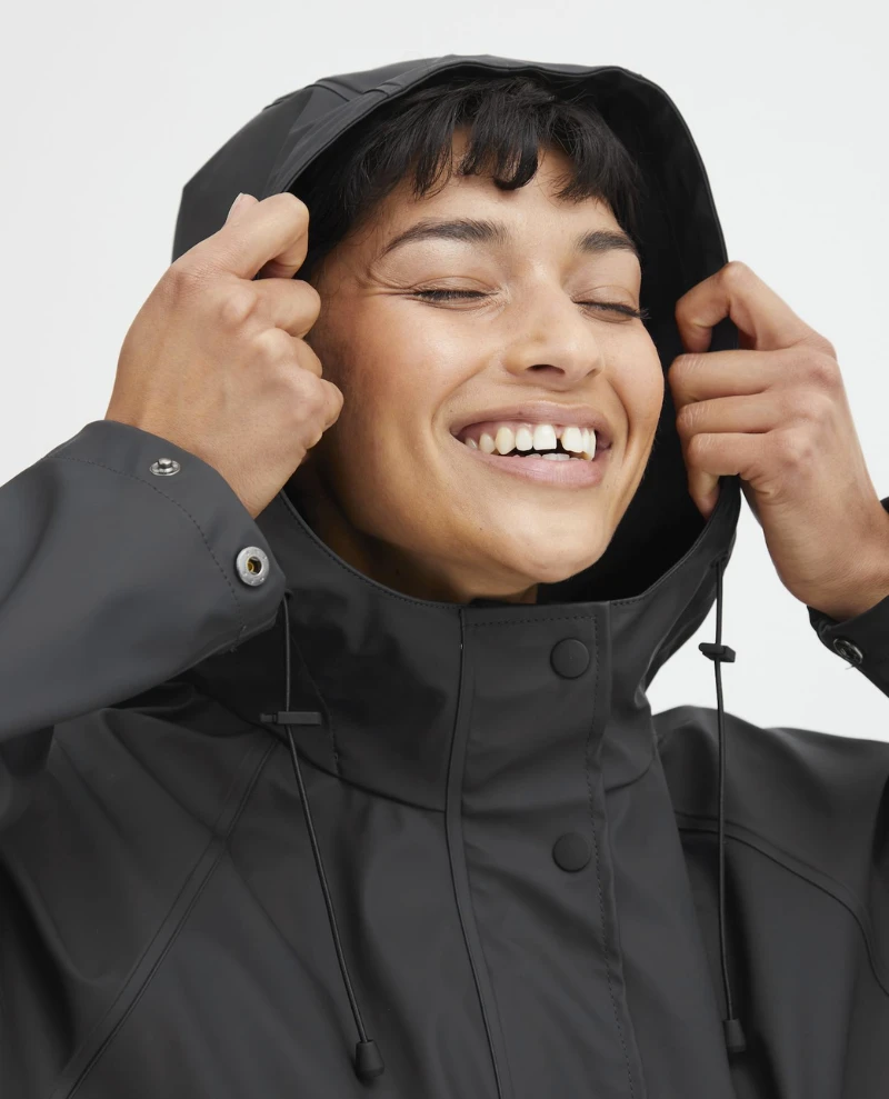 Ichi Tazi Black Rain Jacket - Image 4