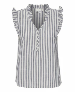Ichi Gry Natural Stripe Top
