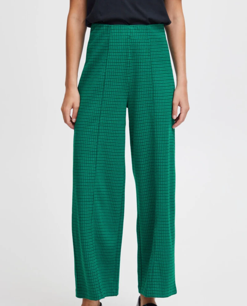 Ichi Kate Cameleon Cadmium Green Trousers - Image 4