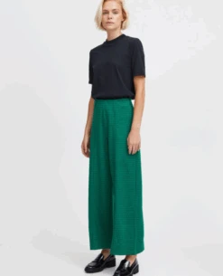 Ichi Kate Cameleon Cadmium Green Trousers