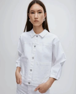 Ichi Ziggy Bright White Jacket