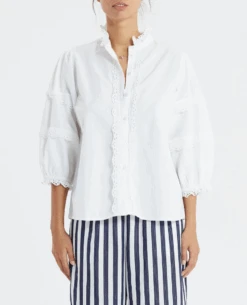 Lollys Laundry Faye White Shirt