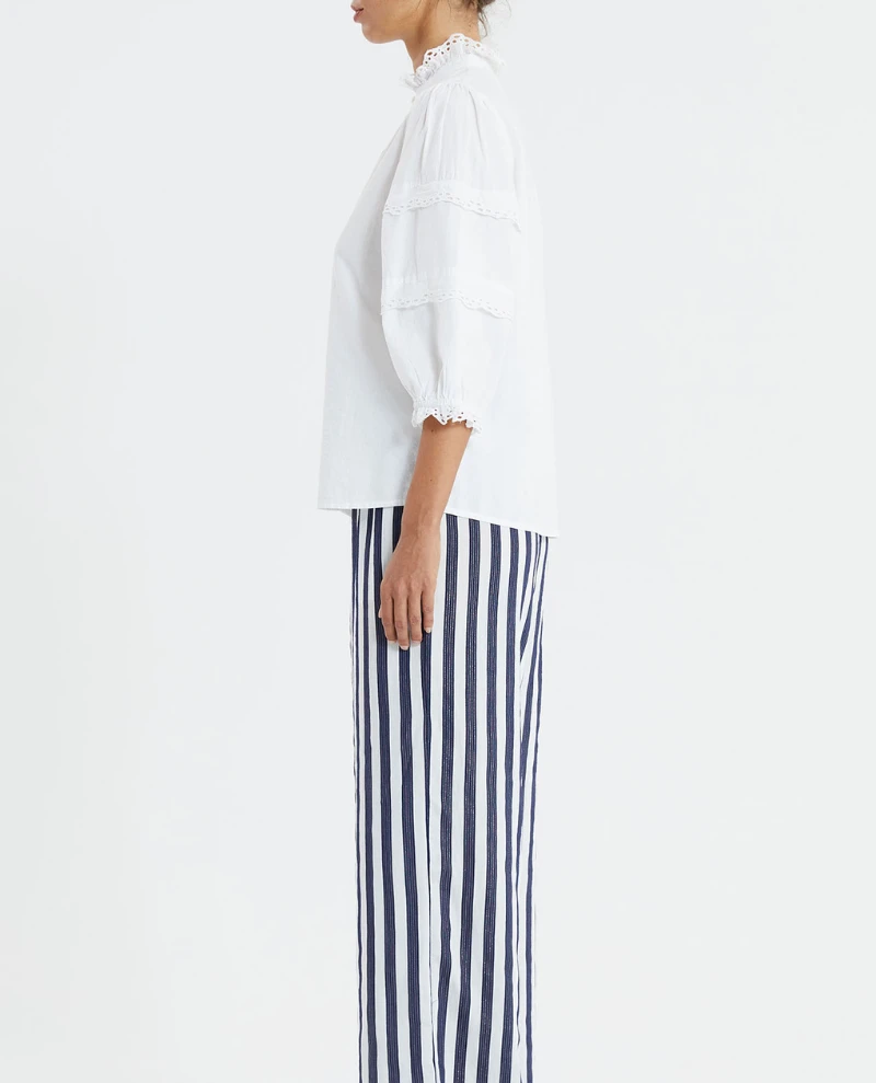 Lollys Laundry Faye White Shirt - Image 2