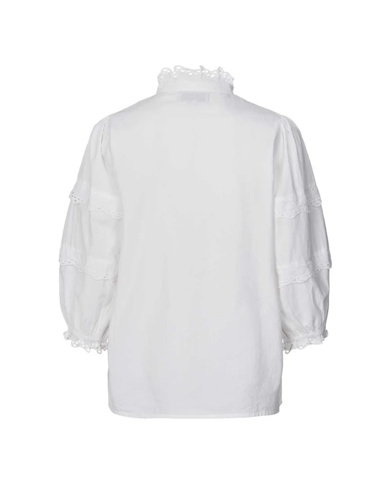 Lollys Laundry Faye White Shirt - Image 4