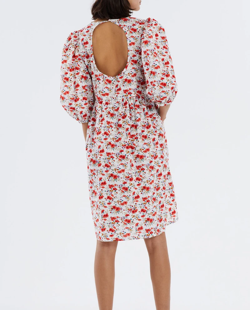 Lollys Laundry Mischa Orange Dress - Image 4