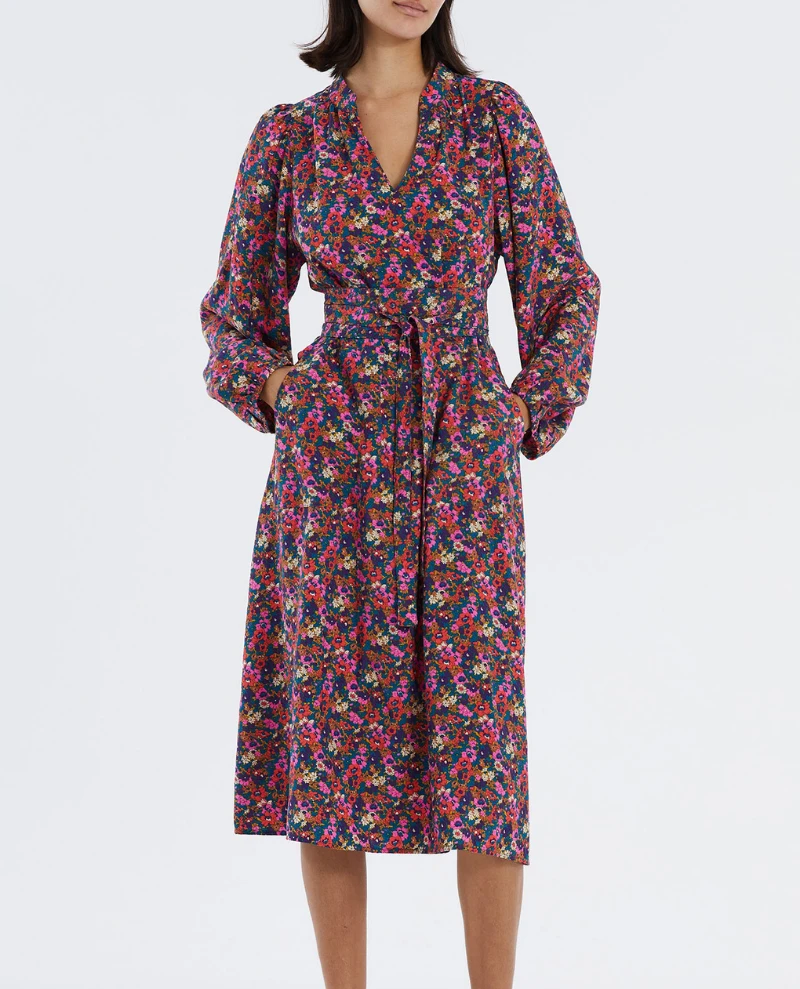 Lollys Laundry Paris Flower Print Dress