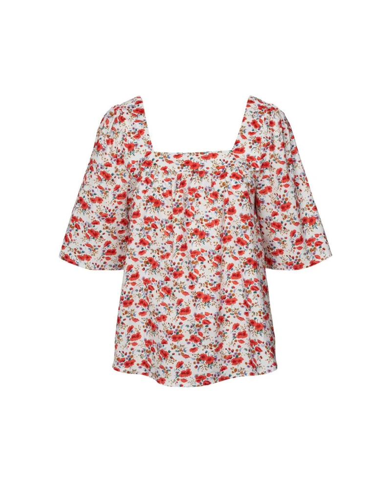 Lollys Laundry Sasha Orange Blouse - Image 3