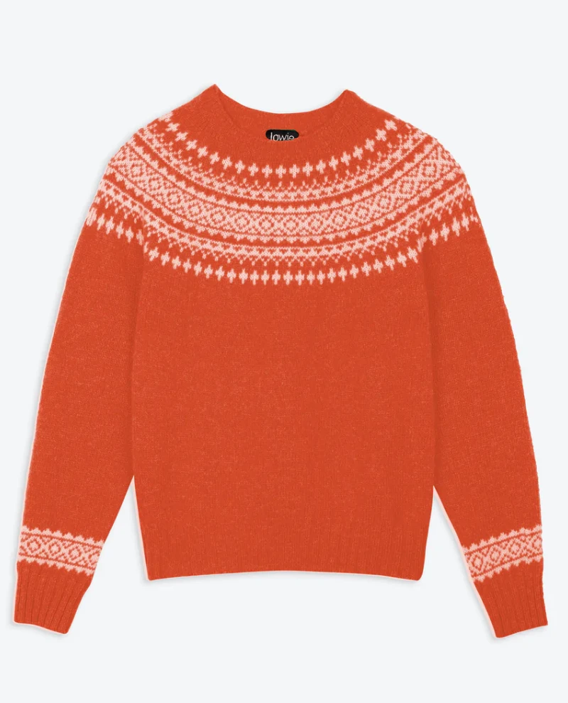 Lowie Lambswool Snow Orange Jumper - Image 3