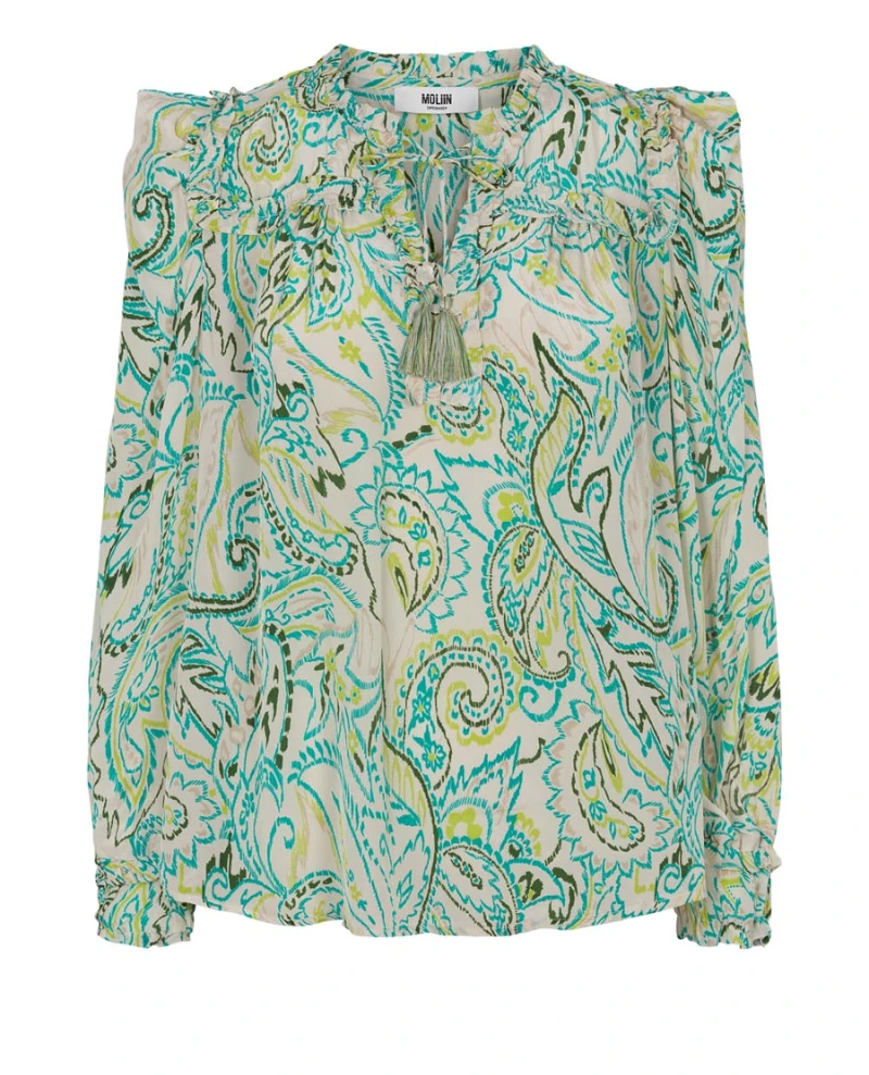 Moliin Bea Twist Of Lime Blouse