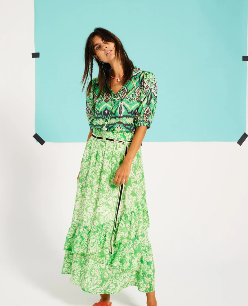 Moliin Caitlyn Bright Green Shirt