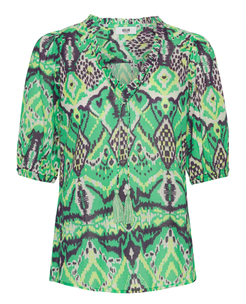 Moliin Caitlyn Bright Green Shirt - Image 2