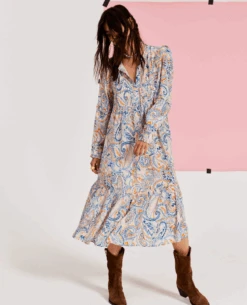 Moliin Tamara Lapis Blue Dress