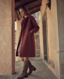 Mos Mosh Venice Ochre Wool Coat