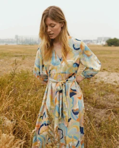 Part Two Adella Art Collage Dress