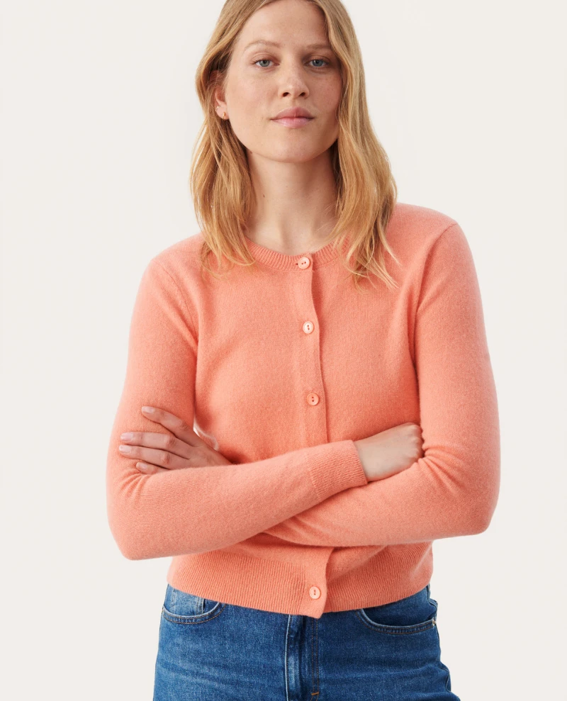 Part Two Crista Crabapple Cashmere Cardigan