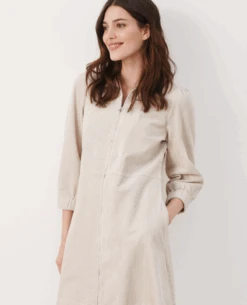 Part Two Eyvor Perfectly Pale Cord Dress